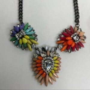 Natasha Couture Multicolor Floral  Necklace
